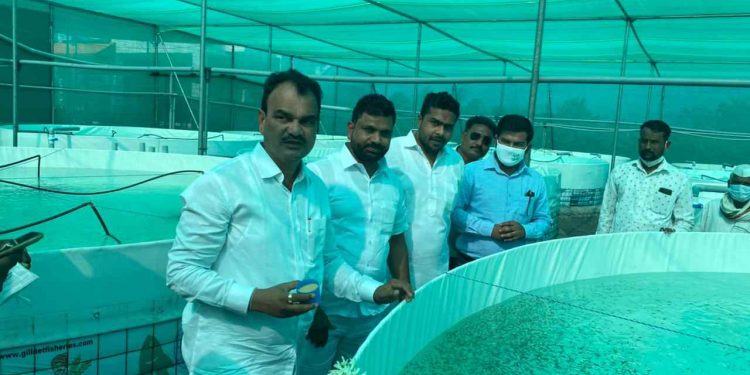 पाटखळ येथे गिलनेट फिशरीज अँड ऍग्रो फार्मचे पालकमंत्री दत्ता भरणे यांच्या हस्ते उद्घाटन