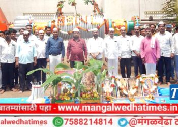 शेतकऱ्यांनो! येणार्‍या गाळप हंगामात कारखान्याने ‘इतके’ लाख मे.टन गाळपाचे उदिष्ट; भैरवनाथ शुगरच्या मिल रोलरचे पूजन