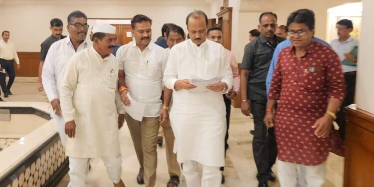 बसवेश्वर स्मारक व मंगळवेढा उपसा सिंचन योजनेची जबाबदारी घेतली अभिजीत पाटील यांनी खांद्यावर; योजना मार्गी लावण्यासाठी उपमुख्यमंत्री अजित पवार यांची घेतली भेट