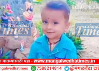 मोठी बातमी! ट्रॅक्टरमध्ये खेळता खेळता खाली पडला, दोन वर्षीय बालकाचा दुर्दैवी मृत्यू; ट्रॅक्टर काळ बनवून आला; मंगळवेढा तालुक्यातील घटना