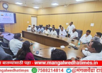 मंगळवेढा उपसा सिंचन योजनेची चित्रफीत पालकमंत्र्यांच्या हस्ते प्रदर्शित; शेतकरी लवकरच शेतात पाणी पाहणार; आ.आवताडेंचा शब्द; पहिल्या टप्प्यात ‘या’ गावांना मिळणार लाभ