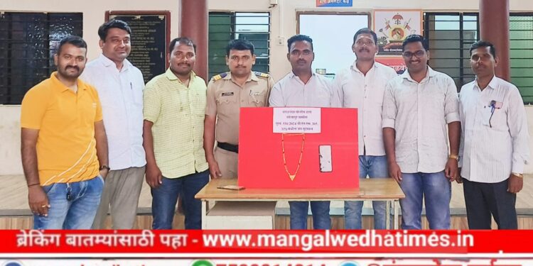 घरफोडी करणाऱ्या चोरट्याला आठ दिवसात अटक, ९५ हजाराचा मुद्देमाल जप्त; मंगळवेढा पोलीस ठाण्यातील डीबी पथकाची कामगिरी