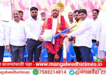 ‘आदित्य इरिगेटर्स’ देशात पहिल्या दहामध्ये, शेतकऱ्यांची सामाजिक बांधिलकी जोपासली; आ.समाधान आवताडे; आदित्य इरिगेटर्सच्या मरवडे शाखेचा शानदार शुभारंभ