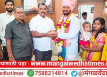 कचरेवाडीचे सुपुत्र विवेक दयानंद चव्हाण यांच्या वाढदिवसानिमित्त आमदार समाधान आवताडे यांनी केला सत्कार; भावी वाटचालीस दिल्या शुभेच्छा