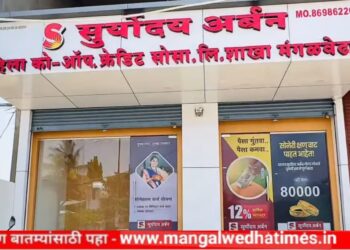 सुर्योदय अर्बन बँक आता आपल्या मंगळवेढ्यात; आज लोकपर्ण सोहळा; सोने तारण कर्ज मिळवा प्रति तोळा 80 हजार; अत्याधुनिक, प्रगती बँकिंग सुविधा व सुरक्षित लॉकर सेवा उपलब्ध