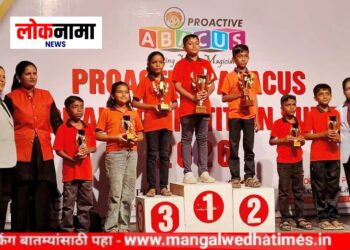 मंगळवेढ्याच्या शिरपेचात मानाचा तुरा! सारा अबॅकस’च्या विद्यार्थ्यांचे ‘नॅशनल समर कॉम्पिटिशन’मध्ये देदीप्यमान यश; अवघ्या ६ मिनिटांत १०० गणिते सोडवून विद्यार्थ्यांनी दाखवली चुणूक